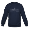 Fresno, California Sweatshirt - Skyline Fresno Crewneck Sweatshirt - navy