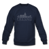 Fresno, California Sweatshirt - Skyline Fresno Crewneck Sweatshirt - navy