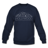 Hollywood, California Sweatshirt - Skyline Hollywood Crewneck Sweatshirt - navy