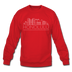 Honolulu, Hawaii Sweatshirt - Skyline Honolulu Crewneck Sweatshirt - red
