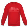 Honolulu, Hawaii Sweatshirt - Skyline Honolulu Crewneck Sweatshirt - red