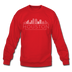 Houston, Texas Sweatshirt - Skyline Houston Crewneck Sweatshirt - red