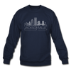 Jacksonville, Florida Sweatshirt - Skyline Jacksonville Crewneck Sweatshirt - navy