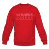 Juneau, Alaska Sweatshirt - Skyline Juneau Crewneck Sweatshirt - red