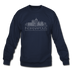 Indianapolis, Indiana Sweatshirt - Skyline Indianapolis Crewneck Sweatshirt - navy