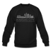 Kansas City, Missouri Sweatshirt - Skyline Kansas City Crewneck Sweatshirt - black
