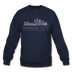 Kansas City, Missouri Sweatshirt - Skyline Kansas City Crewneck Sweatshirt - navy