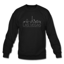 Las Vegas, Nevada Sweatshirt - Skyline Las Vegas Crewneck Sweatshirt - black