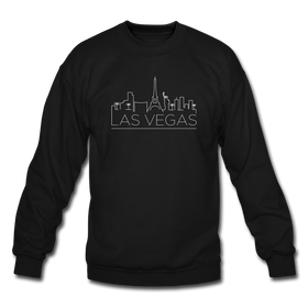 Las Vegas, Nevada Sweatshirt - Skyline Las Vegas Crewneck Sweatshirt - black