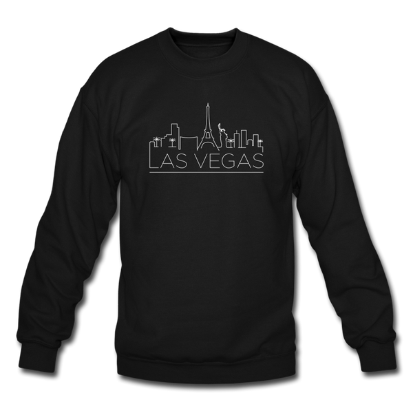 Las Vegas, Nevada Sweatshirt - Skyline Las Vegas Crewneck Sweatshirt - black