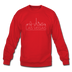 Las Vegas, Nevada Sweatshirt - Skyline Las Vegas Crewneck Sweatshirt - red