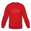 Las Vegas, Nevada Sweatshirt - Skyline Las Vegas Crewneck Sweatshirt - red