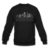 Louisville, Kentucky Sweatshirt - Skyline Louisville Crewneck Sweatshirt - black