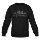 Memphis, Tennessee Sweatshirt - Skyline Memphis Crewneck Sweatshirt - black