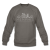 Memphis, Tennessee Sweatshirt - Skyline Memphis Crewneck Sweatshirt - asphalt gray