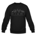 Miami, Florida Sweatshirt - Skyline Miami Crewneck Sweatshirt - black