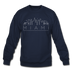 Miami, Florida Sweatshirt - Skyline Miami Crewneck Sweatshirt - navy