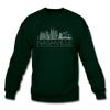 Nashville, Tennessee Sweatshirt - Skyline Nashville Crewneck Sweatshirt - forest green