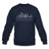 Minneapolis, Minnesota Sweatshirt - Skyline Minneapolis Crewneck Sweatshirt - navy