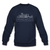 Minneapolis, Minnesota Sweatshirt - Skyline Minneapolis Crewneck Sweatshirt - navy