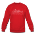 Minneapolis, Minnesota Sweatshirt - Skyline Minneapolis Crewneck Sweatshirt - red