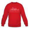 Minneapolis, Minnesota Sweatshirt - Skyline Minneapolis Crewneck Sweatshirt - red
