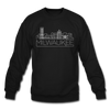 Milwaukee, Wisconsin Sweatshirt - Skyline Milwaukee Crewneck Sweatshirt - black