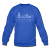 Milwaukee, Wisconsin Sweatshirt - Skyline Milwaukee Crewneck Sweatshirt - royal blue