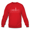 Oklahoma City, Oklahoma Sweatshirt - Skyline Oklahoma City Crewneck Sweatshirt - red