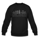 Orlando, Florida Sweatshirt - Skyline Orlando Crewneck Sweatshirt - black