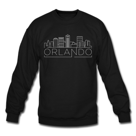 Orlando, Florida Sweatshirt - Skyline Orlando Crewneck Sweatshirt - black