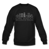 Orlando, Florida Sweatshirt - Skyline Orlando Crewneck Sweatshirt - black