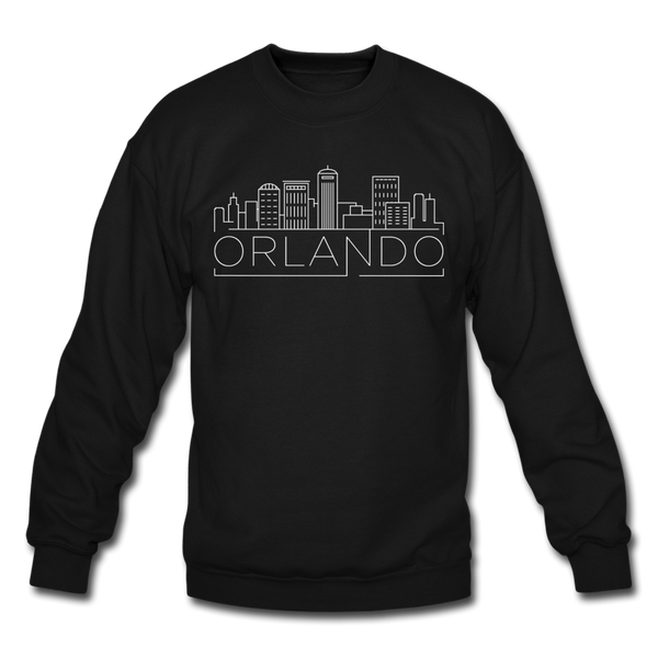 Orlando, Florida Sweatshirt - Skyline Orlando Crewneck Sweatshirt - black