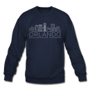 Orlando, Florida Sweatshirt - Skyline Orlando Crewneck Sweatshirt - navy
