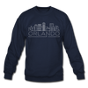 Orlando, Florida Sweatshirt - Skyline Orlando Crewneck Sweatshirt - navy