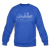 Portland, Oregon Sweatshirt - Skyline Portland Crewneck Sweatshirt - royal blue