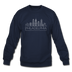 Philadelphia, Pennsylvania Sweatshirt - Skyline Philadelphia Crewneck Sweatshirt - navy