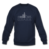 Omaha, Nebraska Sweatshirt - Skyline Omaha Crewneck Sweatshirt - navy