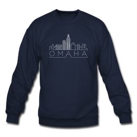 Omaha, Nebraska Sweatshirt - Skyline Omaha Crewneck Sweatshirt