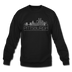 Pittsburgh, Pennsylvania Sweatshirt - Skyline Pittsburgh Crewneck Sweatshirt - black
