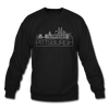 Pittsburgh, Pennsylvania Sweatshirt - Skyline Pittsburgh Crewneck Sweatshirt - black