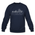 Pittsburgh, Pennsylvania Sweatshirt - Skyline Pittsburgh Crewneck Sweatshirt - navy