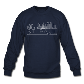 Saint Paul, Minnesota Sweatshirt - Skyline Saint Paul Crewneck Sweatshirt