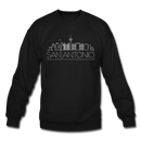 San Antonio, Texas Sweatshirt - Skyline San Antonio Crewneck Sweatshirt - black