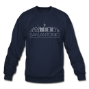 San Antonio, Texas Sweatshirt - Skyline San Antonio Crewneck Sweatshirt - navy