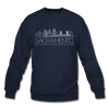 Sacramento, California Sweatshirt - Skyline Sacramento Crewneck Sweatshirt - navy
