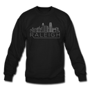 Raleigh, North Carolina Sweatshirt - Skyline Raleigh Crewneck Sweatshirt - black