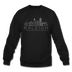 Raleigh, North Carolina Sweatshirt - Skyline Raleigh Crewneck Sweatshirt - black