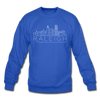 Raleigh, North Carolina Sweatshirt - Skyline Raleigh Crewneck Sweatshirt - royal blue