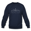 Seattle, Washington Sweatshirt - Skyline Seattle Crewneck Sweatshirt - navy